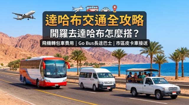 開羅前往達哈布交通攻略：沙姆沙伊赫機場公路、西奈半島沙漠公路與達哈布皮卡車